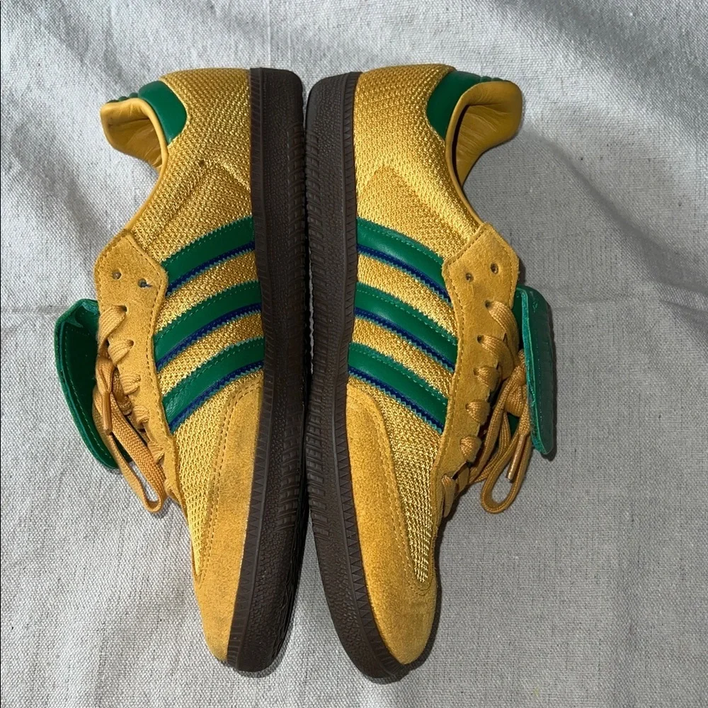 Adidas Samba OG Sneakers Size 9 Yellow Green Excellent Condition